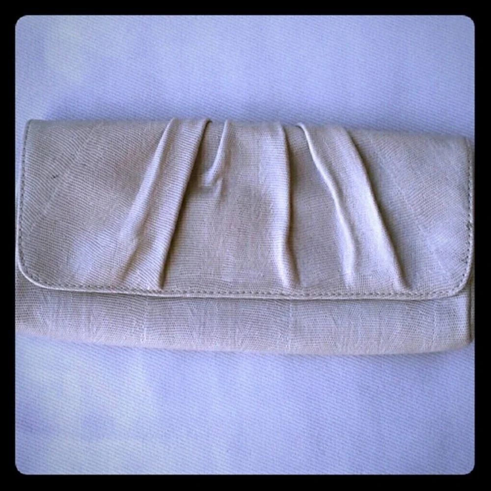 Lauren Merkin taupe clutch